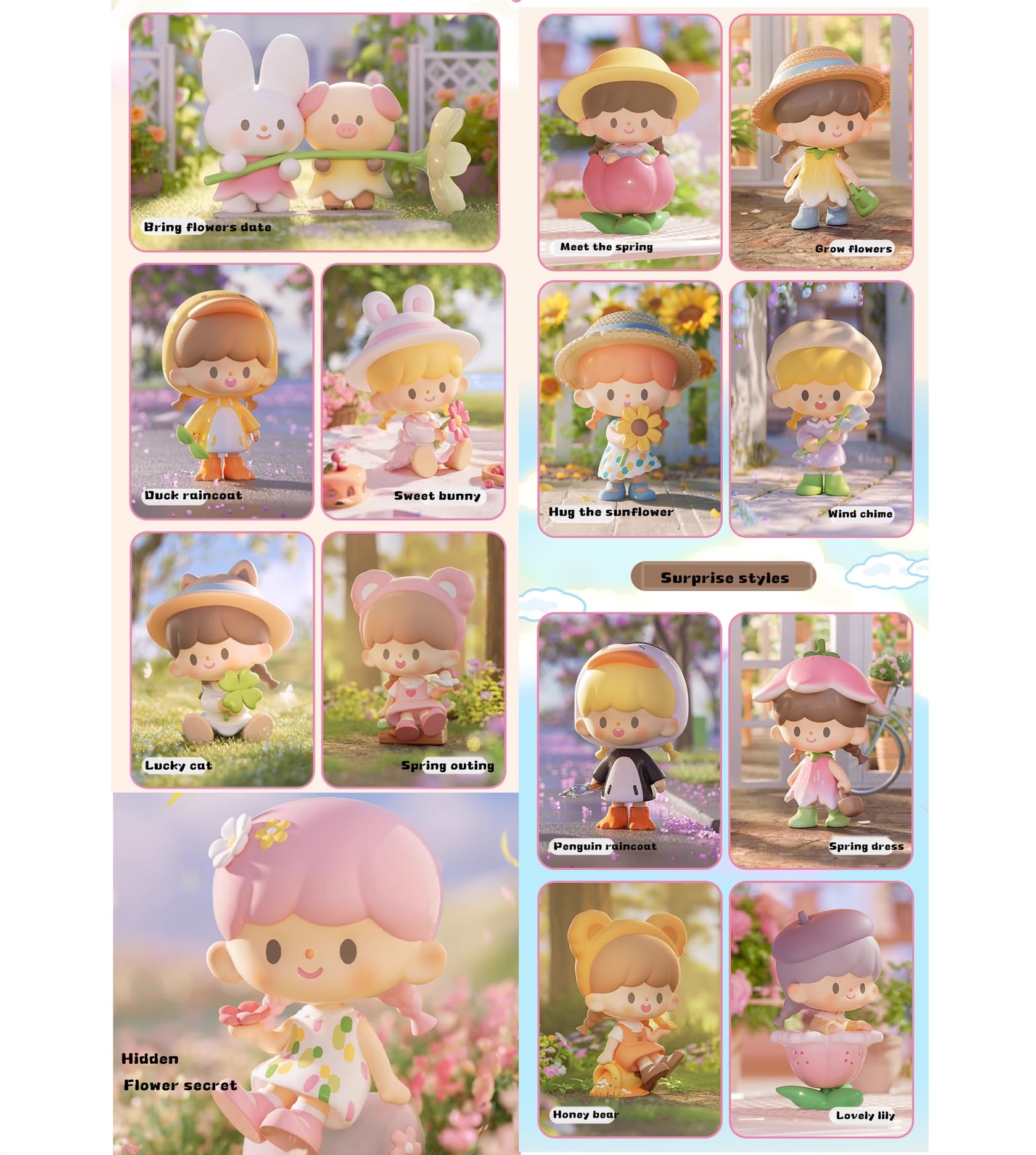 maidimiao Finding Unicorn Zzoton Flower Spring Tour Blind Box